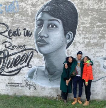 Gracie Franklin with her siblings.